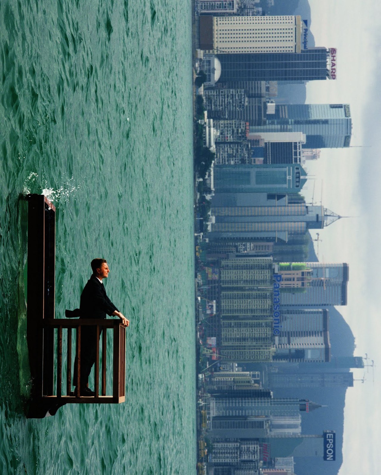 faniacgallery:  “The Balcony II” by Philippe Ramette