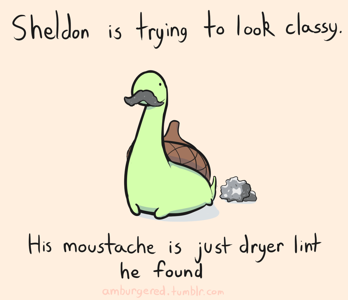 amburgered:  Not enough dinosaurs with facial hair. 