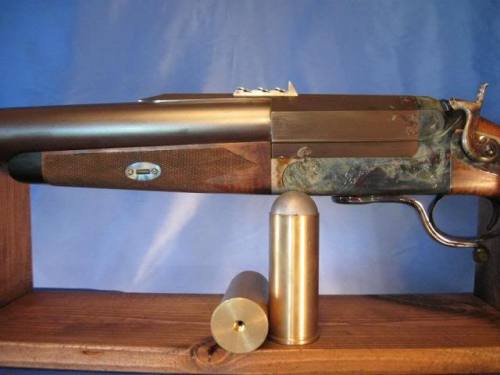 2 bore rifle made by Stoltzer and Son’s Gunsmithing,Fires S&H 2 Bore Black powder express,