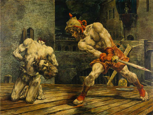 blastedheath:  Gert H. Wollheim (German, 1894-1974), Beheading of St. John the Baptist, 1947. Oil on wood panel. 90 x 120 cm. 