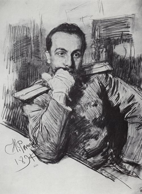 unasimagenes:  Ilya Repin - Portrait of Alexsandr Zhirkevich, 1891. 