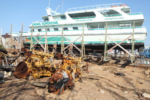 viking superstar, safe out of the water for hurricane sandy