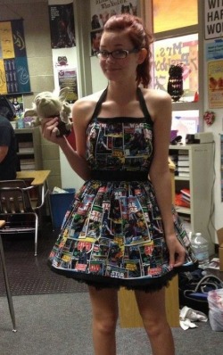 thorsgirl:  Me in my homemade starwars dress