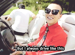 ji-yongchy:   GD talking about his uncool cute car habit  baby you drive like a grandpa. GROSS UGLY SOBBING 