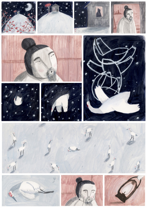 The Crane Wife wordless narrative based on a japanese folk tale