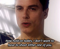 nathansummers:  ryanpba:  elphias-doge:  captain-pip:  barackfuckingobama:  homo-sensei:  Captain Jack Harkness, ladies and gentlemen.  When we say Jack pulled a gun out of his ass, we mean it  Friendly reminder that this is a family show.   #how did