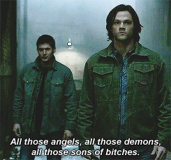 nyxocity:  yourdarlinglittlesammy:  cynassa:  katnisstiel:  Friendly reminder that the Winchesters are actually known in the hunter community as the scariest, most lethal motherfuckers on the planet.  #the winchesters are the things baby monsters have