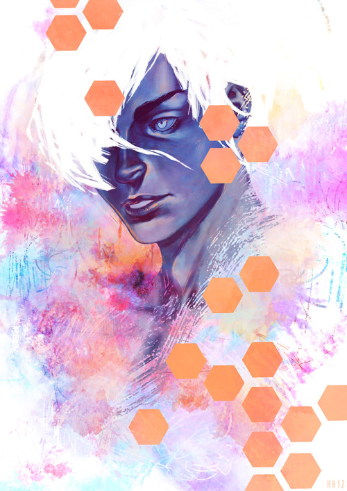 kajoi:  This started as a brush test that got WAY out of hand….but I am definitely going to use this kind of technique in the future! 