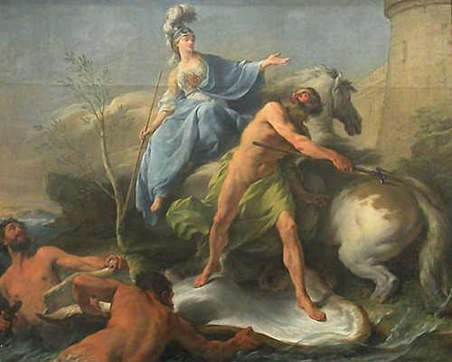 necspenecmetu:Noel Halle, The Dispute between Neptune and Minerva, 1748