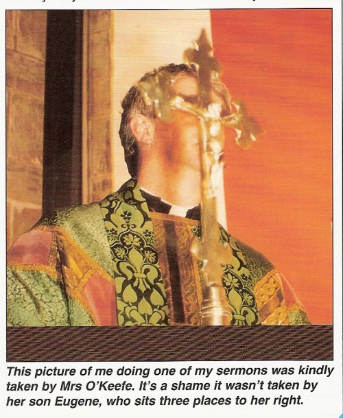 fuckyeahdermotmorgan:Father Ted obscured. From ‘The Craggy Island Parish Magazines’