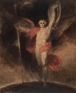 Richard Westall (1765 - 1836) - Satan alights