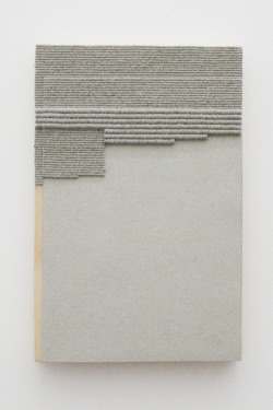 HGL(G), 2012. archival paper, wood, approx. 11 x 5 x ¾ inches