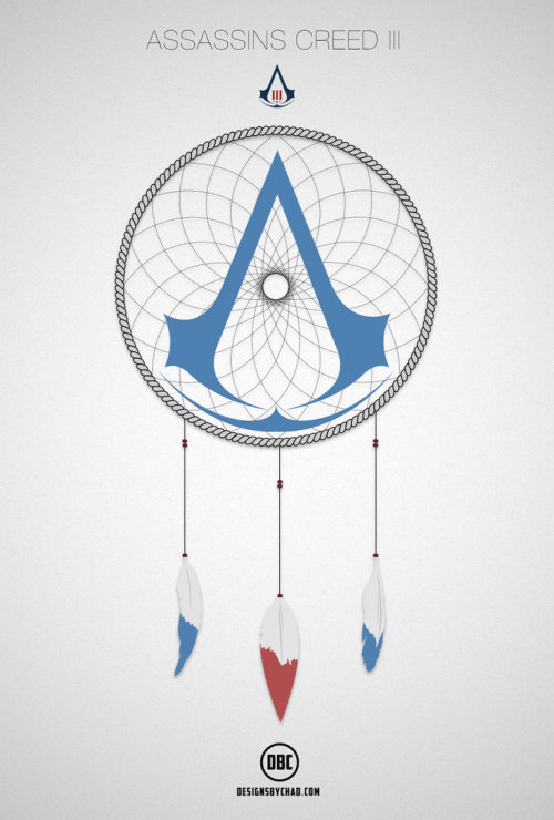 geeksngamers:  Assassin’s Creed 3 Minimalist Poster Set - by Chad Nonya Artist’s Website | Facebook | Twitter  o meu chega amanhã GARELA