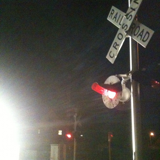 Dare to cross #dare #railroad #crossing #capecod #capecodcanal #lights