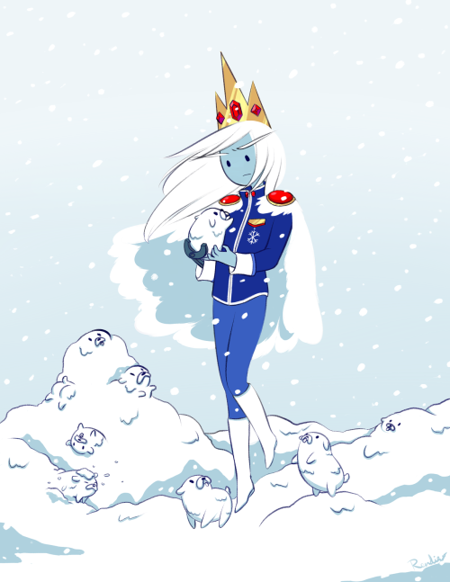 hora-de-aventura:  rendigo: gally: …so would finn have become the ice prince? me: goddammit now i have to draw that okay now that the episode has actually aired i can post this and hopefully stop picking at it oh finn… 