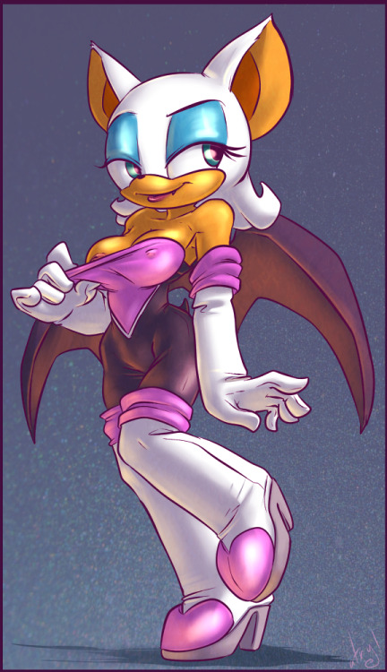 Rouge the Bat - Livestream request - I’m not really into Sonic stuff but I find her kinda sexy :3