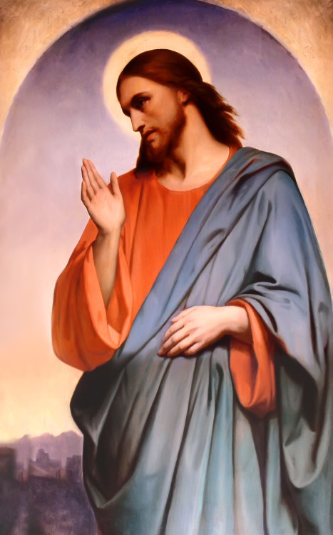 necspenecmetu:  Ary Scheffer, Christ Weeping Over Jerusalem, 1851 