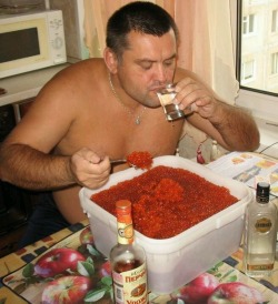 The Russian “breakfast of champions” 