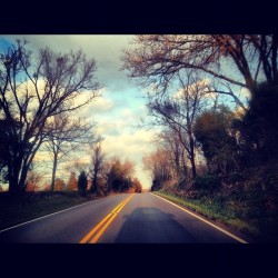 Drive home. #sky #clouds #landscape