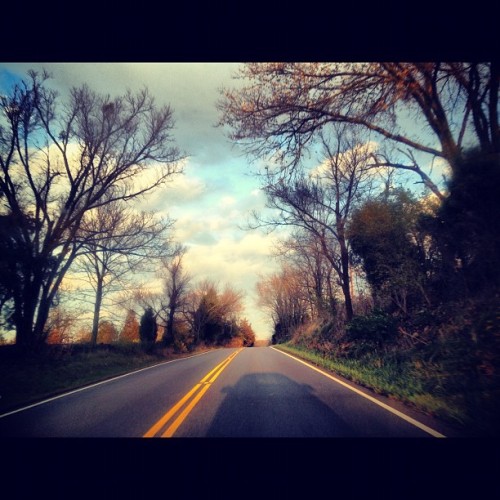 Drive home. #sky #clouds #landscape