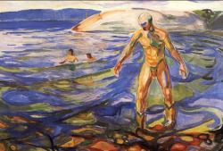 antonio-m:  Bathing Man,Edvard Munch, 1918 