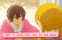 lordzuuko:  Yoshida Haru’s Flirting 101. Possible Reactions Included. 