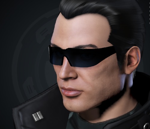 JC Denton created using the EVE Online character creator. PS: Might not be spot on, but at least he 