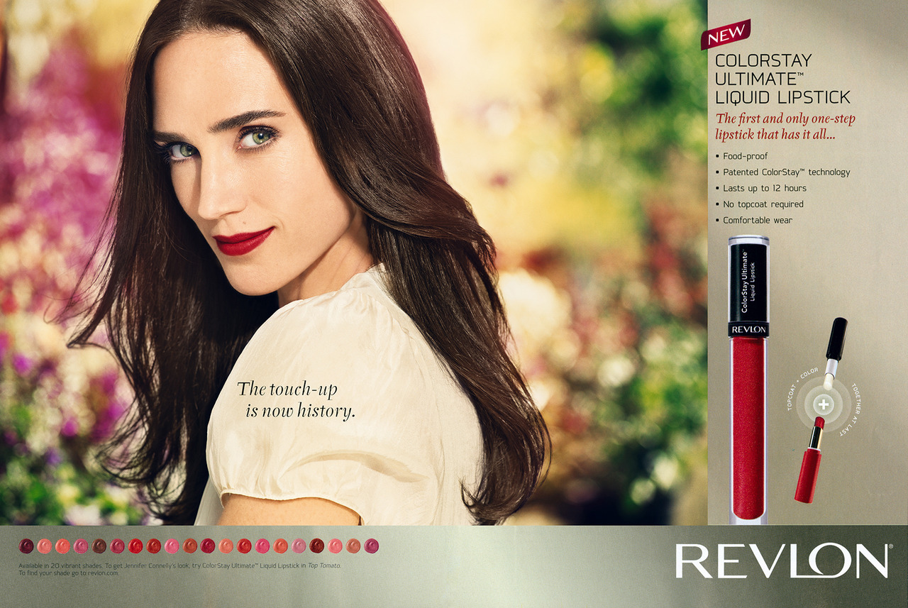 Jennifer Connelly, photographed by Norman Jean Roy for Revlon, 2008.