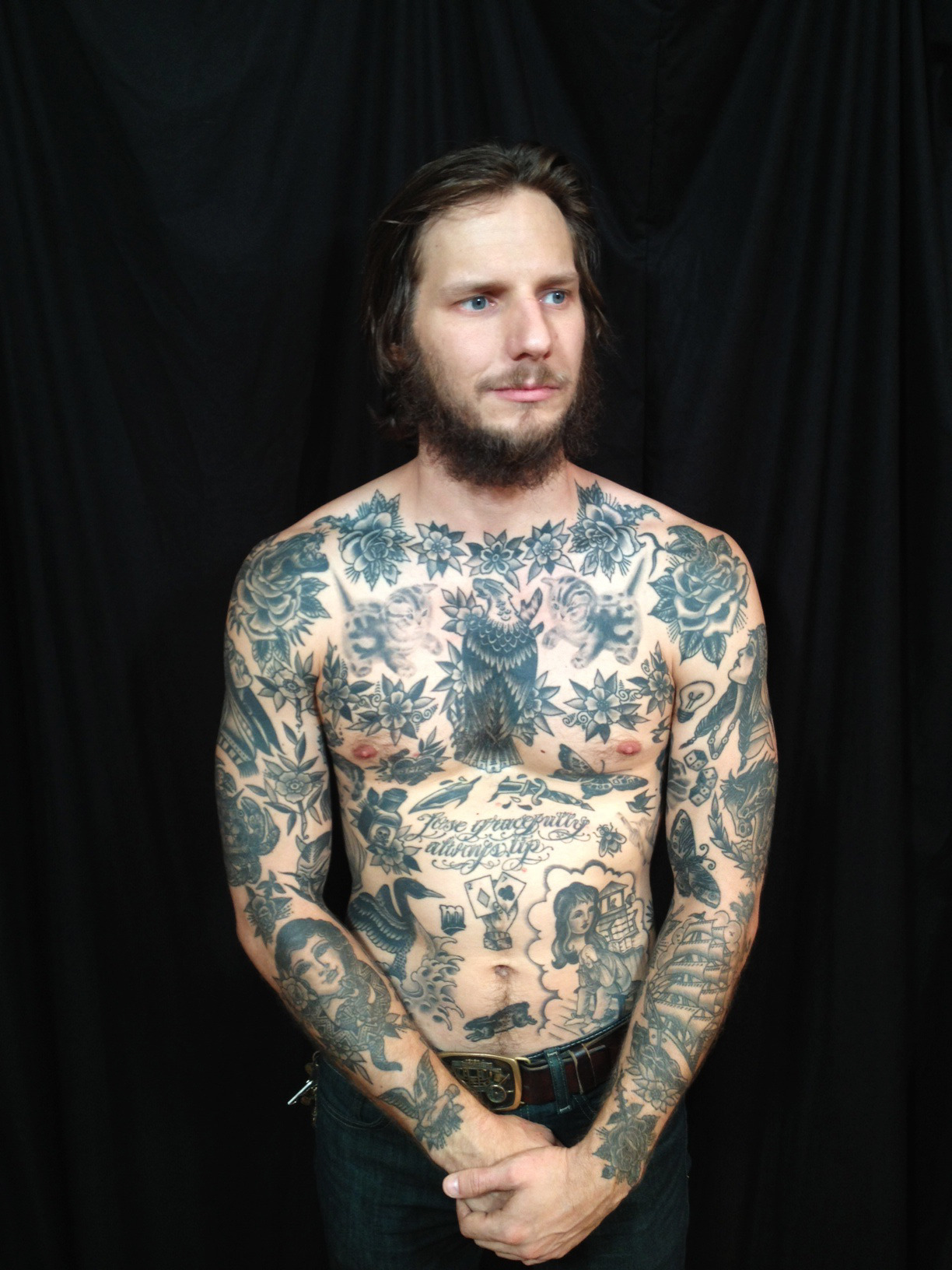 greenpointtattooco:
“ update on josh’s torso and arms by chuck donoghue
”