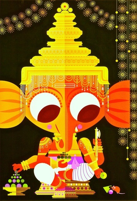 Happy Diwali! (Ganesh by Sanjay Patel)