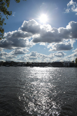 welcome-to-flynns:  Took some photos when I was in London again. This is a shot of the Thames while we were walking through a park in Putney! 