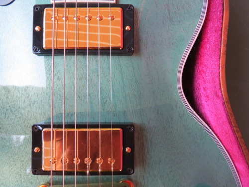 guitarlust:  Les Paul Custom in TV Inverness Green.