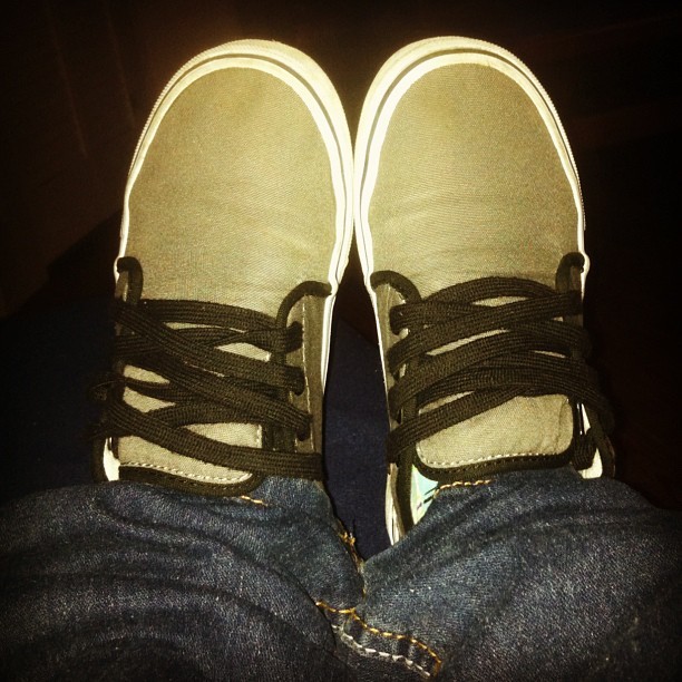 Favorite pair is kicks. #vans