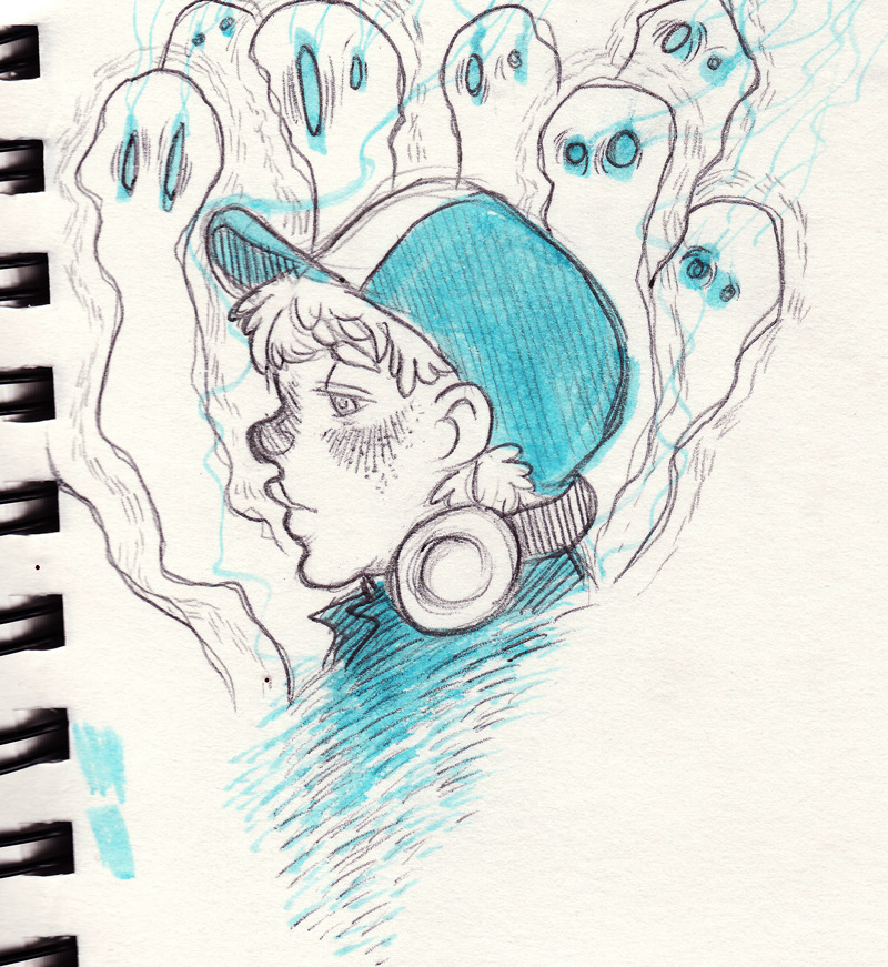 marssan:  i really want to draw more for this au but i have hw so here is a doodle