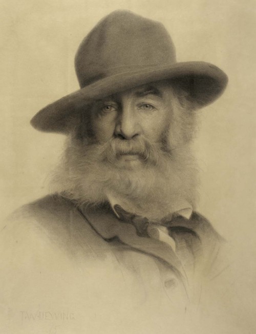cavetocanvas: Thomas Wilmer Dewing, Walt Whitman, 1875
