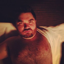 djcubster:  Plenty of room in this bathrobe BBF Matt/@directorbear looking all supermodel-y post hottub (at Cybertron) 