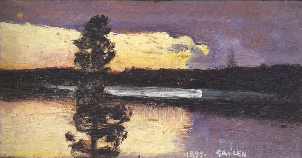 k-art-history:  Sunset   Akseli Gallen-Kallela - 1899