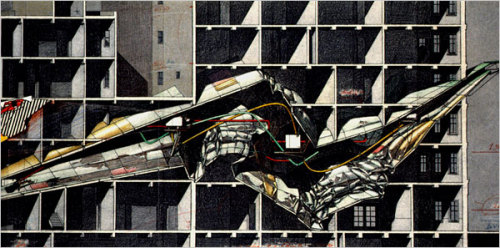 uncube:Lebbeus Woods. Berlin Free Zone 3-2. 1990. 