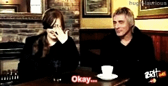 hugh-laurious:   Adele’s attempts to present Brit Award to Paul Weller. (x) 
