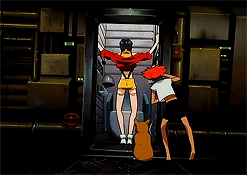 lieberts:  Cowboy Bebop characters on mushrooms 