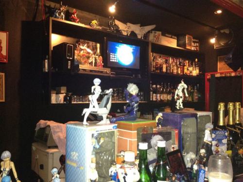 lethologicallydefined: mizaya: evangelion themed bar, including pictures of three of their cocktai