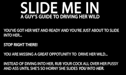 every-seven-seconds:  Slide Me In: A Guy’s