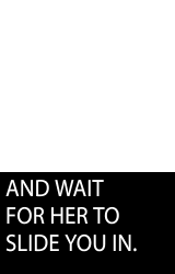 every-seven-seconds:  Slide Me In: A Guy’s Guide To Driving Her Wild 