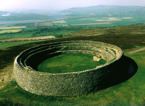archaicwonder:The Grianan of Aileach, County Donegal, Ireland The Grianan of Aileach is an Iron Ag