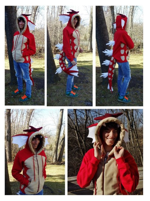 pokemonpalooza:pokemonpalooza:Red Gyarados Hoodie - by MermadePLEASE DO NOT REMOVE ABOVE CREDITS.Pro