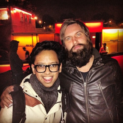 Ichan with Keith Buckley (Everytime I Die) in Paris