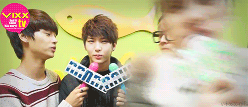 v-i-x-x-gifs:  VIXX interrupting Leo’s message, which he didn’t finish in the end 