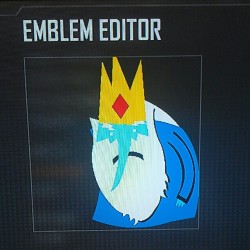 darkslim2122:  Ice King made with the Black Ops II emblem editor :) #Callofduty #blackops2 #emblem #adventuretime #iceking