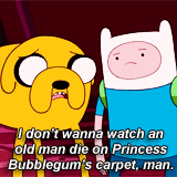  a few example of some typical dialogue from Adventure Time 