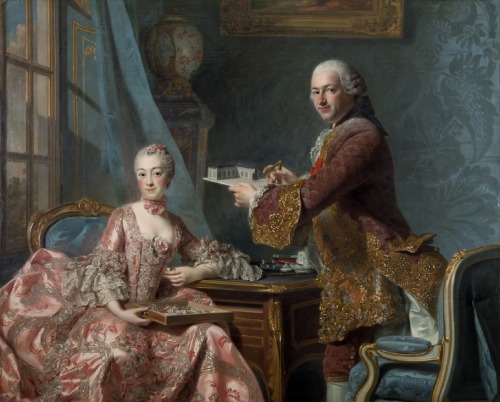 Double Portrait (possibly of French architect Jean-Rodolphe Perronet and his wife)Alexander Roslin (